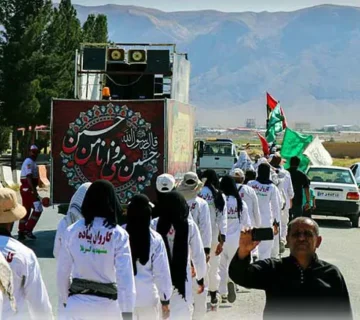 دسته عزاداری کاروان پیاده انصار الحسین مشهد