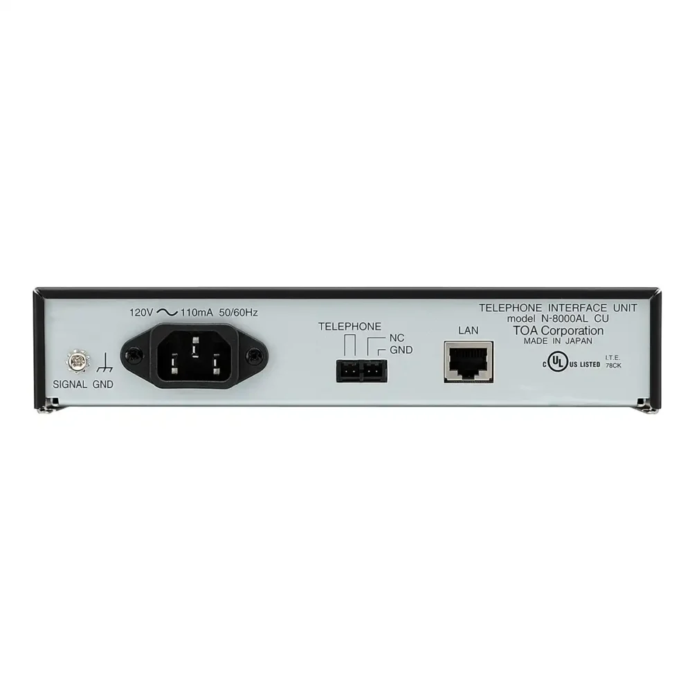 واسط صوتی TOA N-8000AL رابط تلفن برای سیستم اینترکام تحت شبکه N-8000AL
