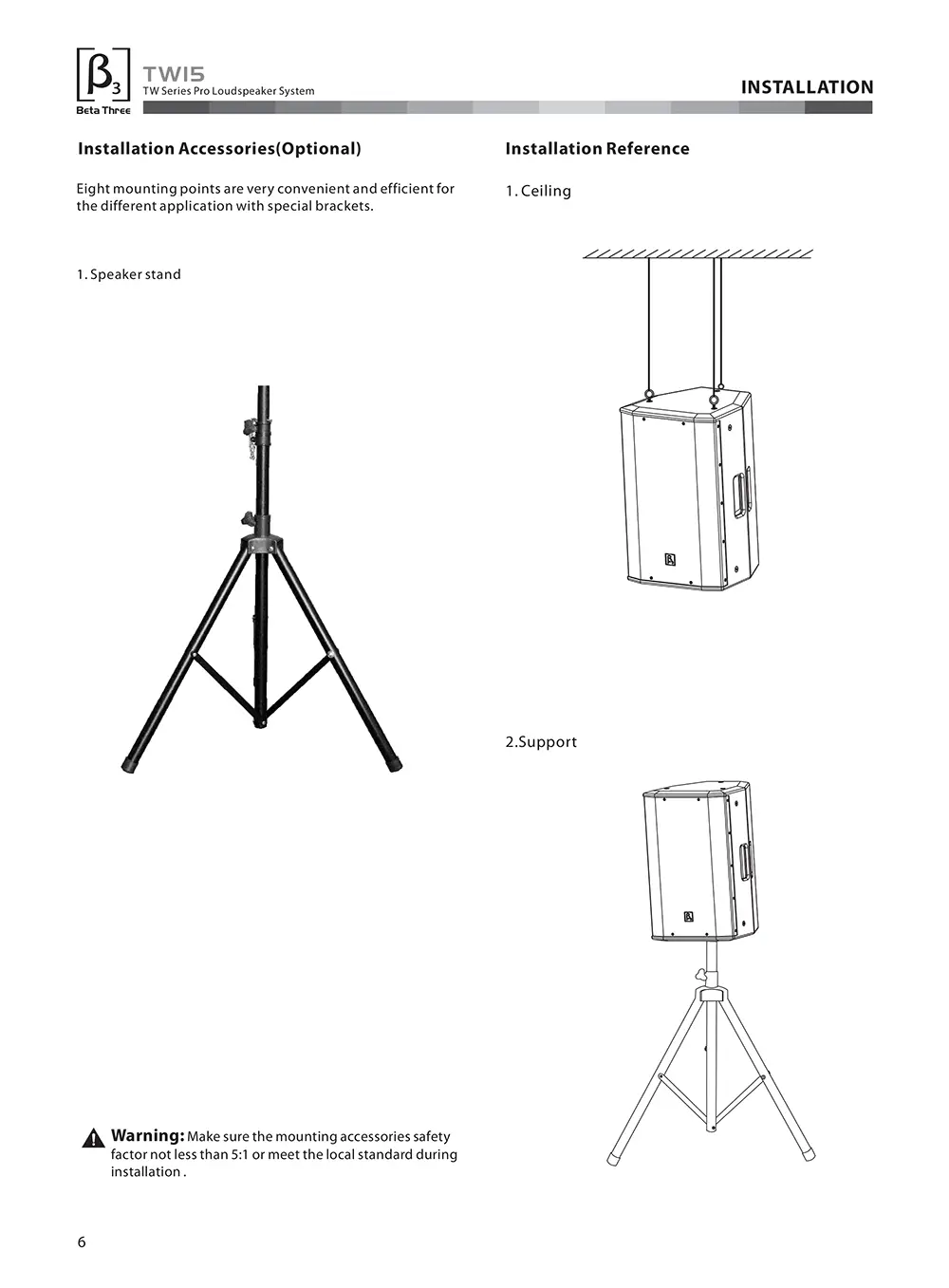 اسپیکر باند اکتیو Beta3 TW15 معرفی اسپیکر حرفهای Beta Three TW15