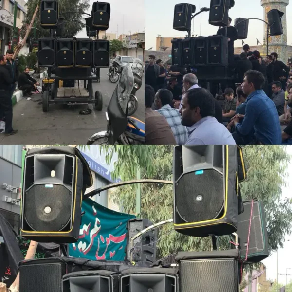  صوت دسته های عزاداری و حسینیه چرخ یا گاری مراسم عزاداری 1 600x600