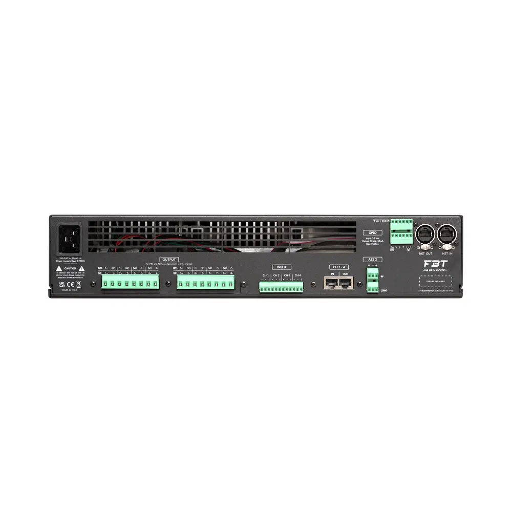 امپلیفایر FBT MIURA 8008I Image 4